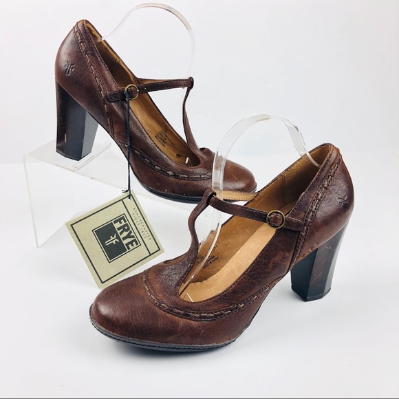 frye t strap heels